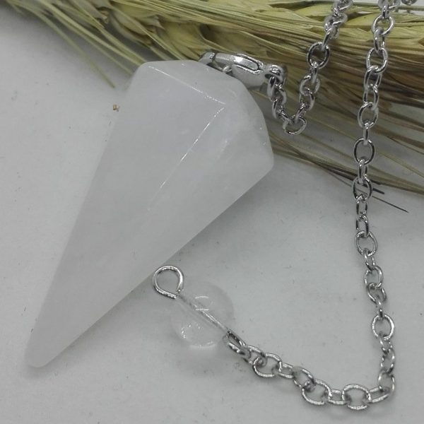 Péndulo de Cuarzo blanco