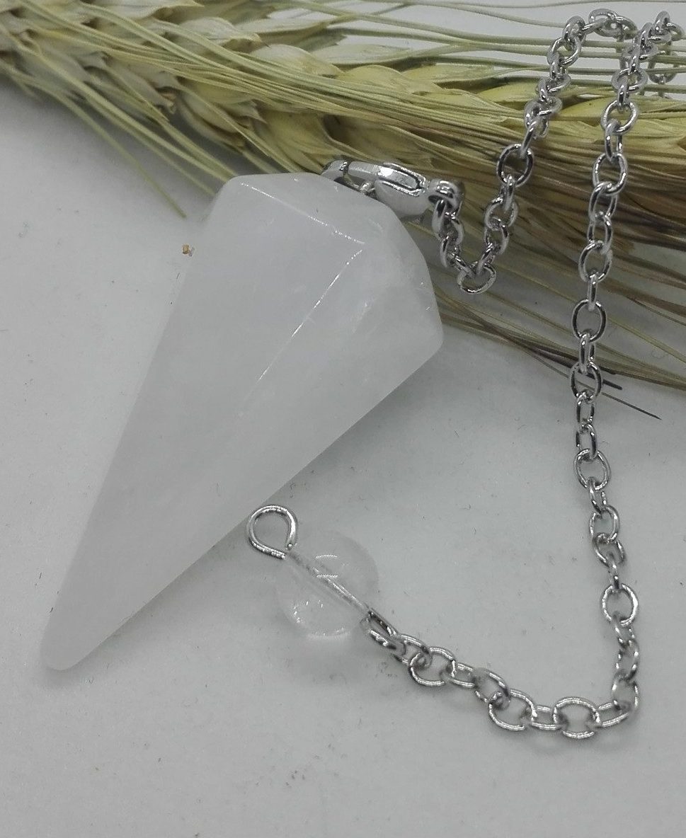 Péndulo de Cuarzo blanco
