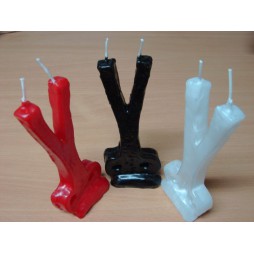 Velas Tijeras 14 cm. ( diferentes colores)