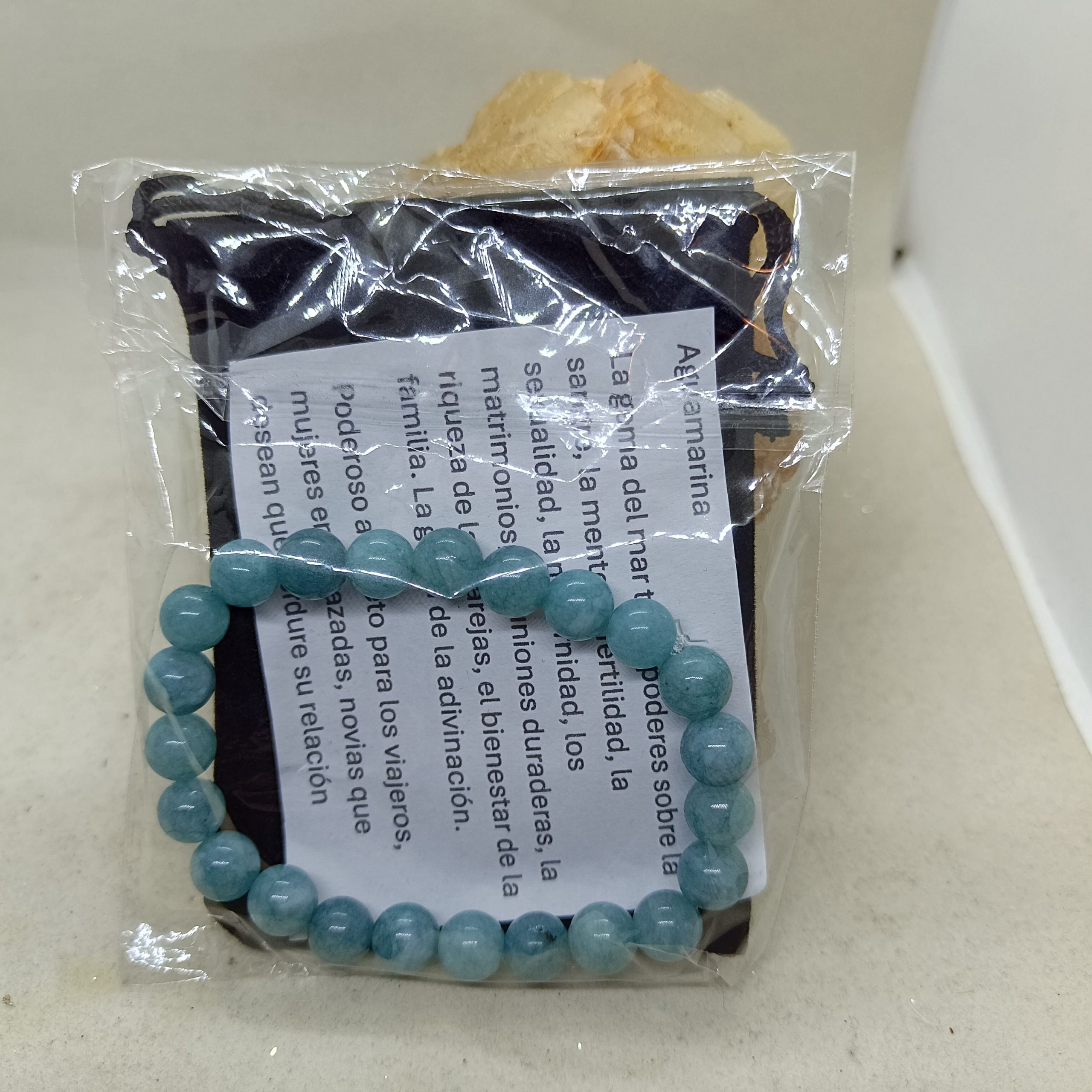 Pulsera Aguamarina (matrimonio, amor) - Imagen 2