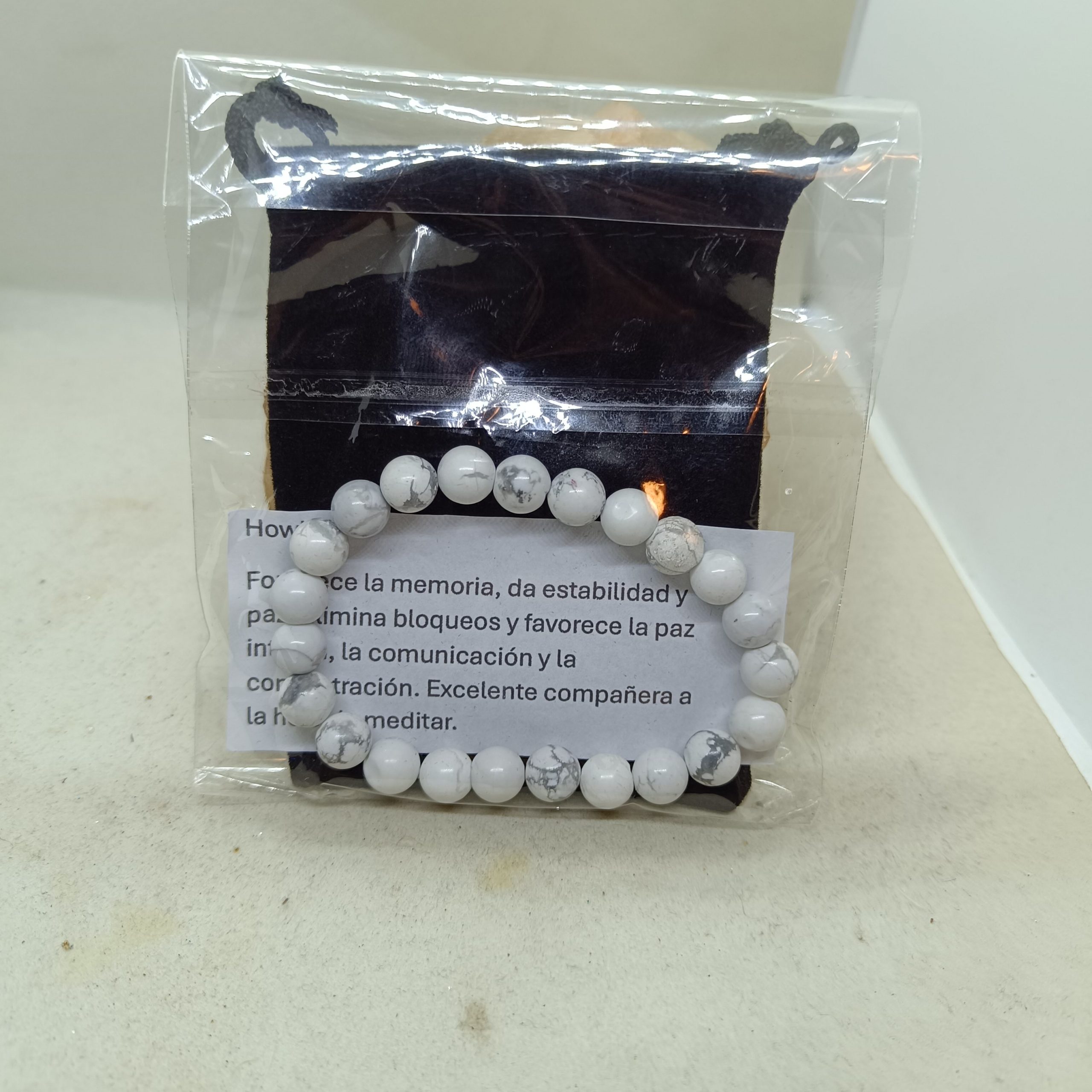 Pulsera Howlite (metas) - Imagen 2