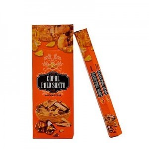 INCIENSO EN VARITA COPAL con  PALO SANTO