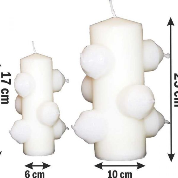 VELON 7 MECHAS BLANCO Gigante (25 cm x 10 cm ) magias muy potentes