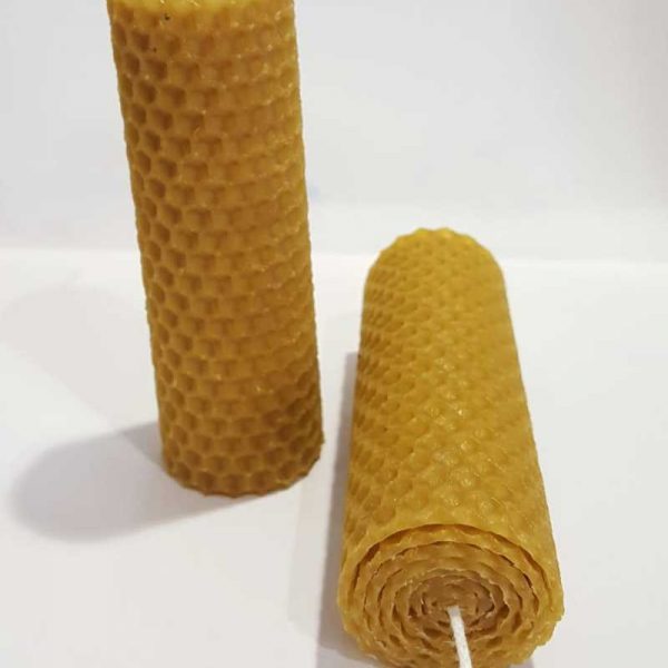 VELAS BUJIA PANAL MIEL ( pack de 6 unidades)