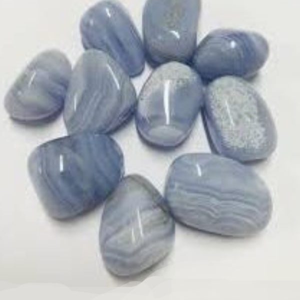 Canto rodado, pulido Calcedonia (Protección, relajación)