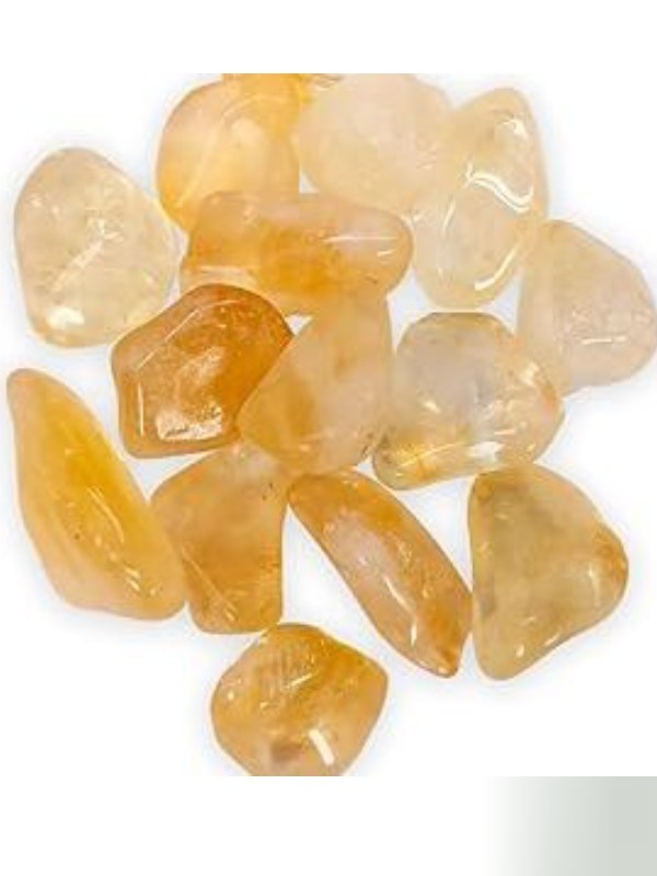 Canto rodado, pulido Cuarzo Citrino ( Prosperidad)