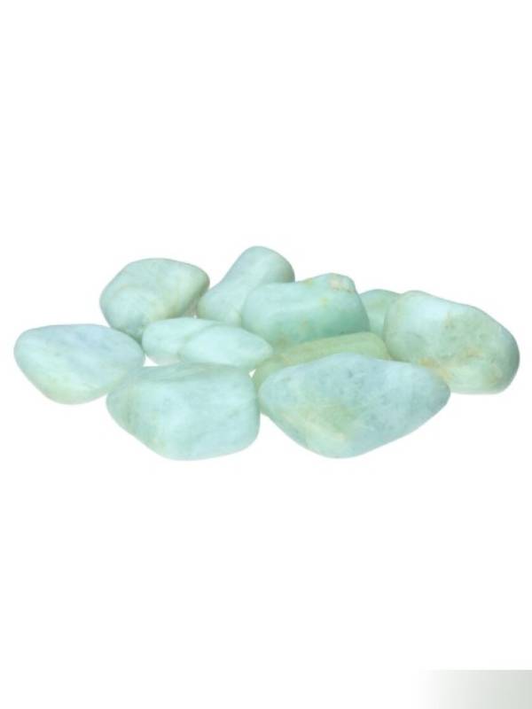 Piedra rodada, pulida Aguamarina ( Fertilidad, unión, videncia)