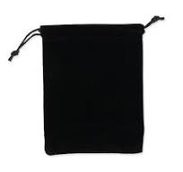 Bolsa para guardar Amuletos NEGRA 5 cm x 7 cm