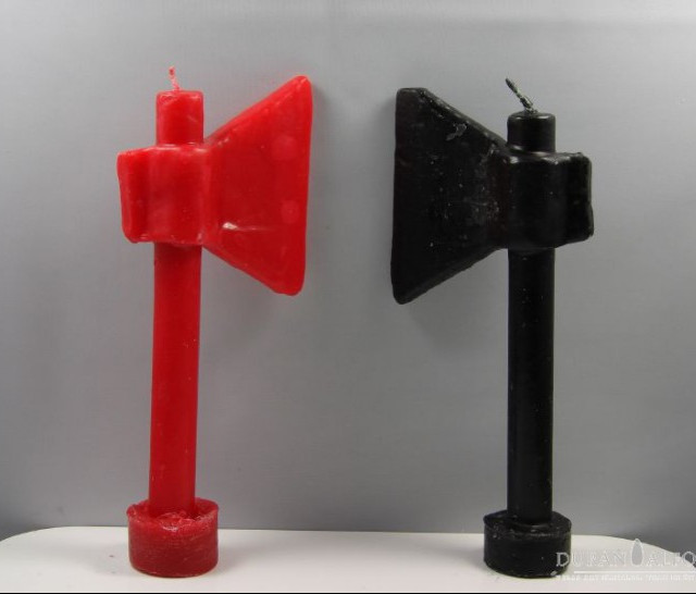 VELAS HACHA ( diferentes colores) 20 cm.