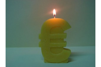VELA EURO PARA ATRAER DINERO Y ABUNDANCIA ( amarillo, dorado o plata)