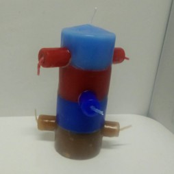 Velón 7 mechas de los 4 elementos