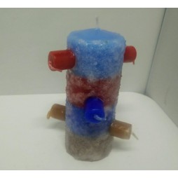 Velón 7 mechas Sal de los 4 elementos