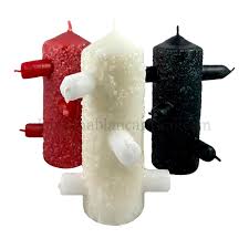 Velón 7 mechas con sal