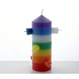 Velón 7 mechas 7 Chackras