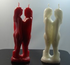 Vela Unión Mujer- Mujer 14 cm. ( diferentes colores)