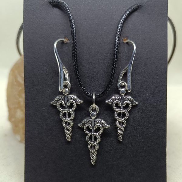 Conjunto Caduceo Acero