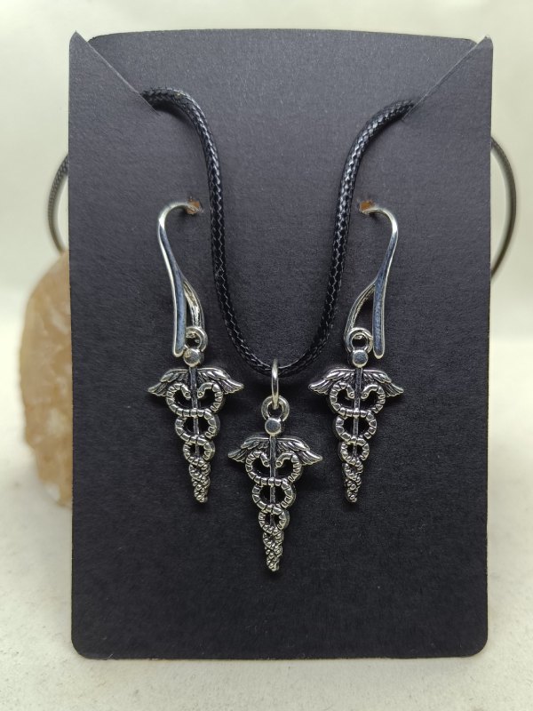 Conjunto Caduceo Acero