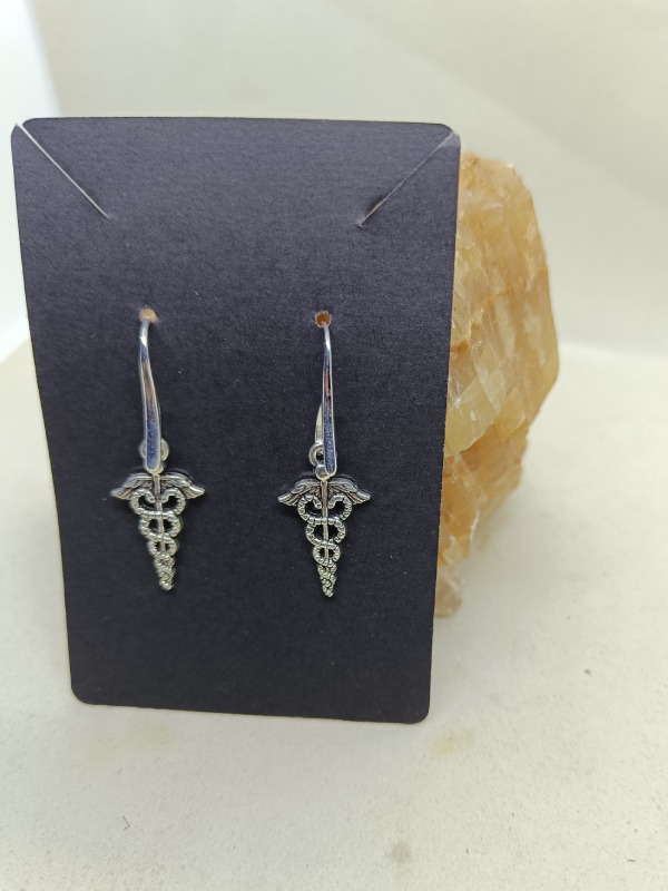 Pendientes Caduceo (Acero)