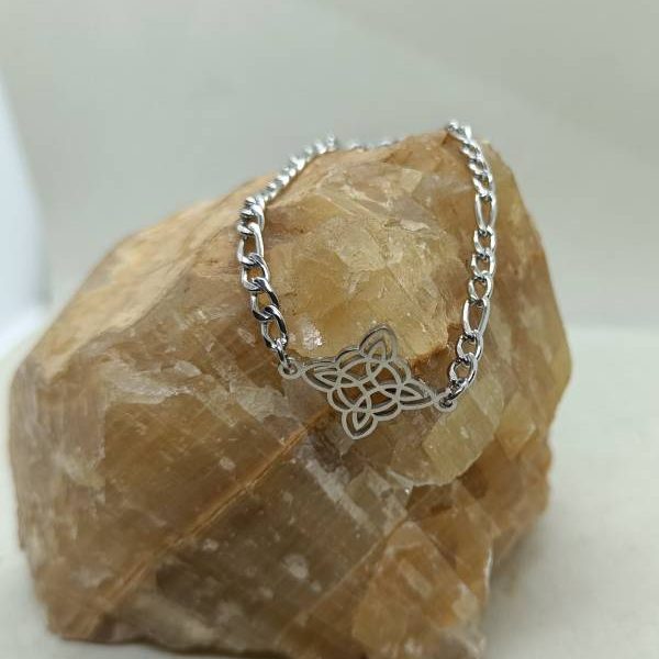 Pulsera Nudo de la Bruja Acero Inoxidable