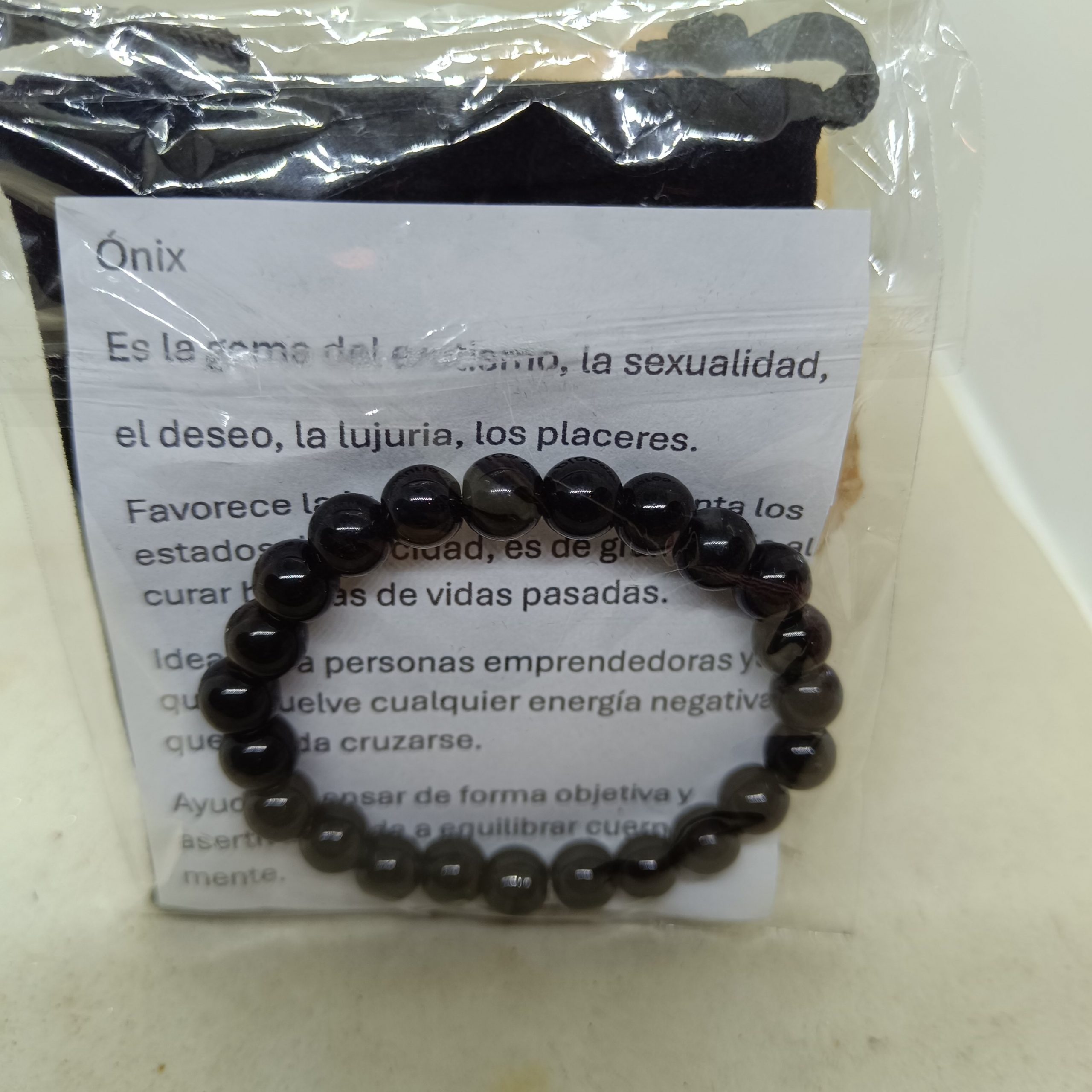 Pulsera Onix (erotismo, protección) - Imagen 2