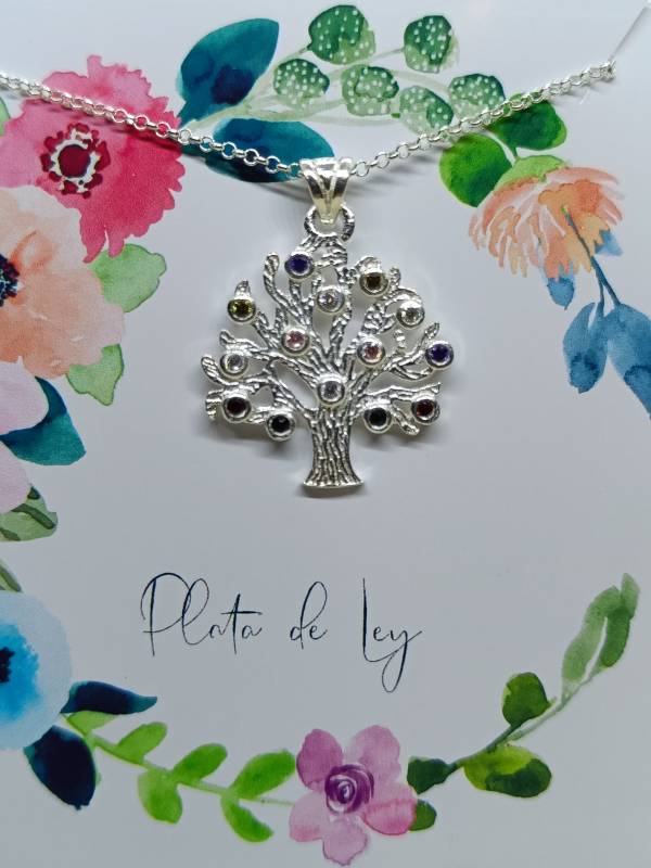 Colgante Árbol de la vida plata S925 - Imagen 2