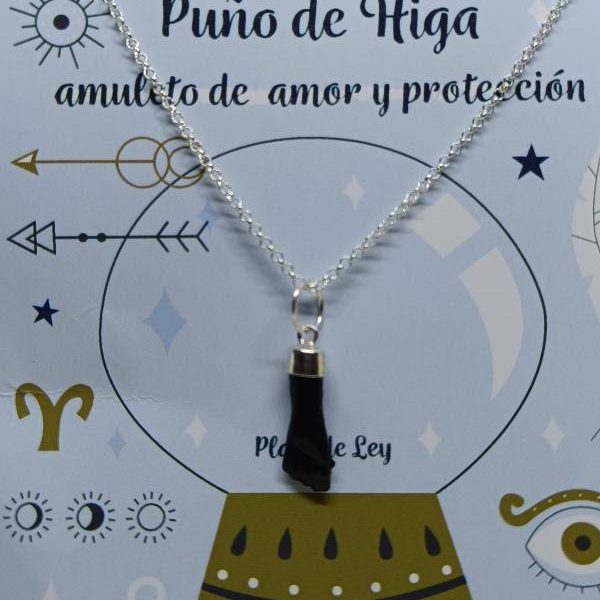 Colgante Higa Plata Azabache