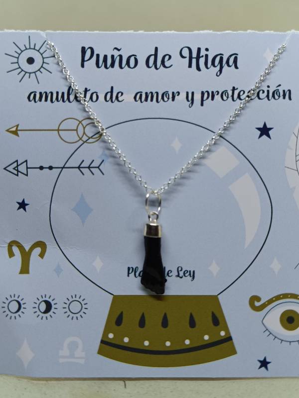 Colgante Higa Plata Azabache