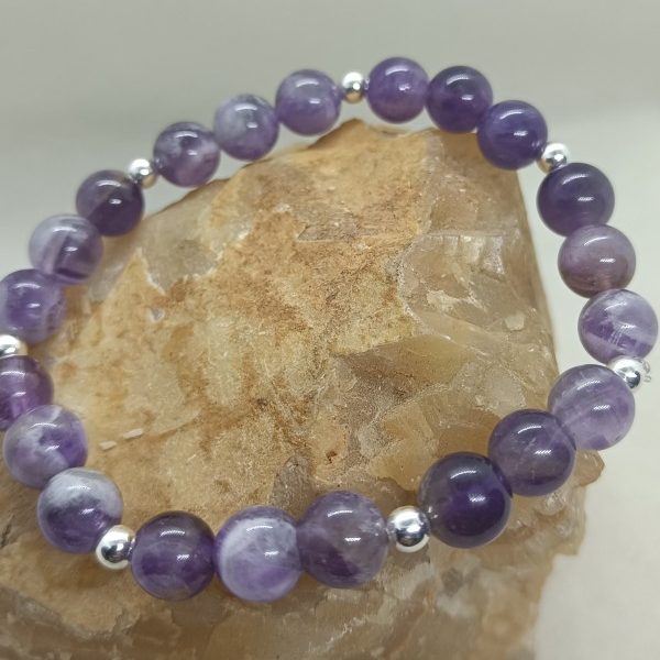 Pulsera Amatista y Plata S925