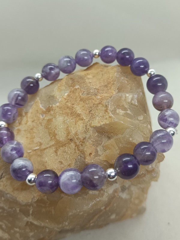Pulsera Amatista y Plata S925