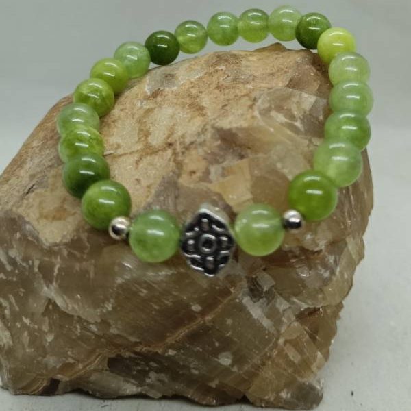 Pulsera Jade y Ojo de la Vida Plata s 925 .