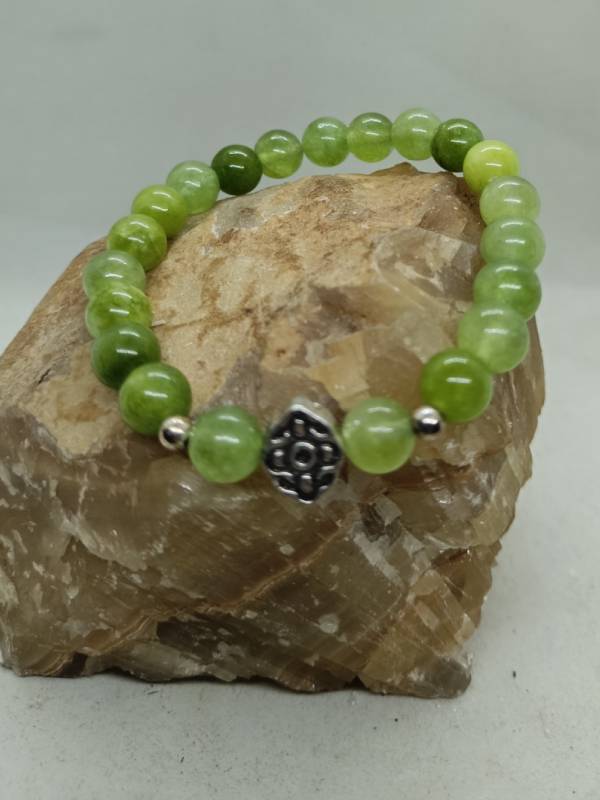 Pulsera Jade y Ojo de la Vida Plata s 925 .