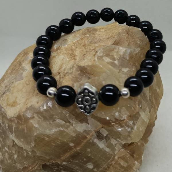 Pulsera Onix y Ojo de la Vida