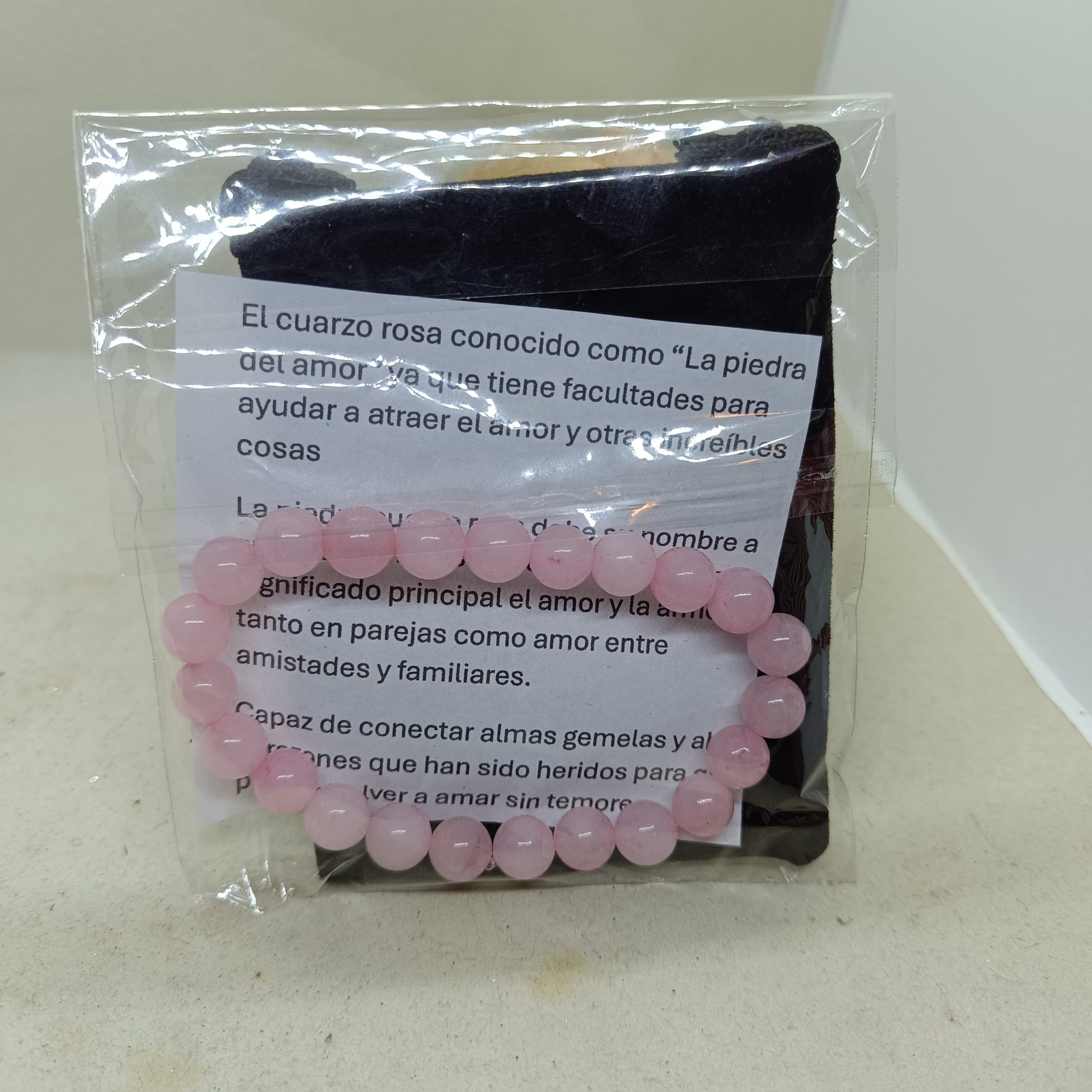 Pulsera Cuarzo Rosa (amor) - Imagen 2