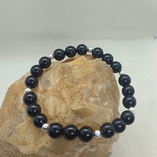 Pulsera Onix y Plata  S925