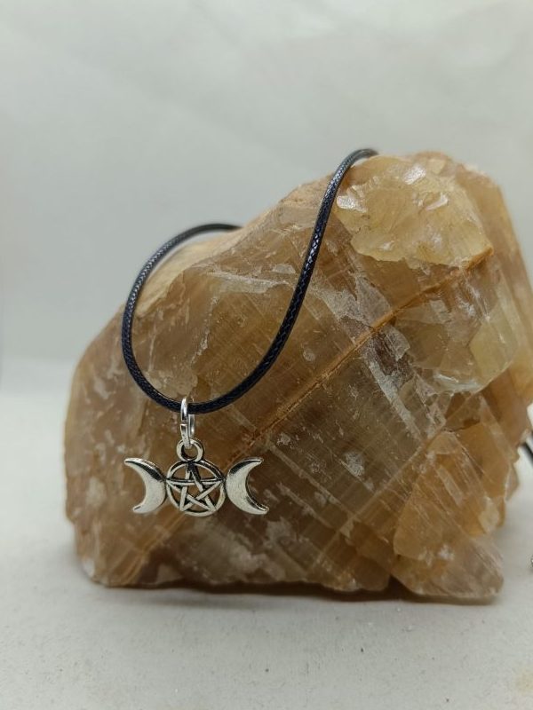 Colgante triple luna (acero)