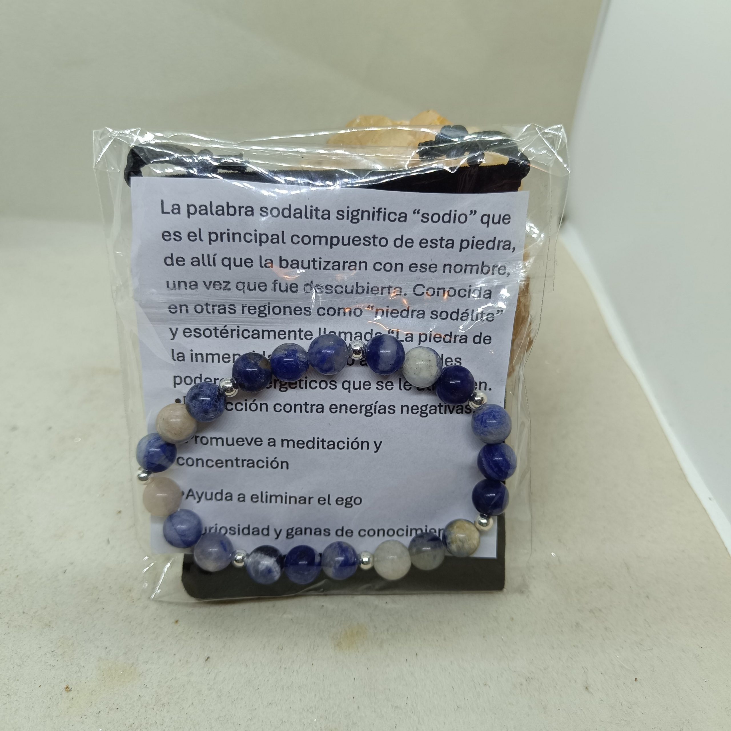 Pulsera Sodalita y Plata - Imagen 2