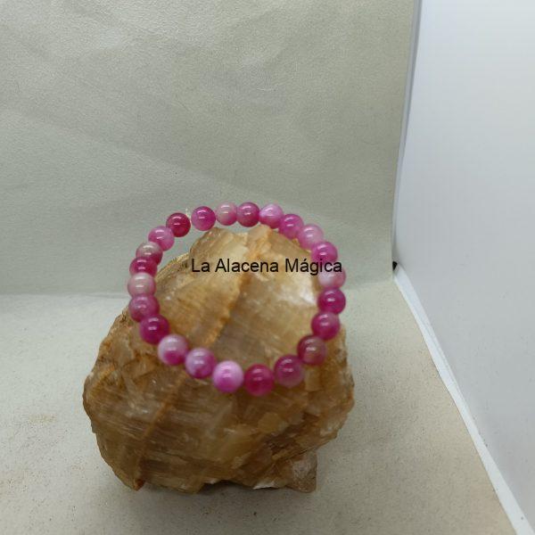 Pulsera turmalina rosa (amor)