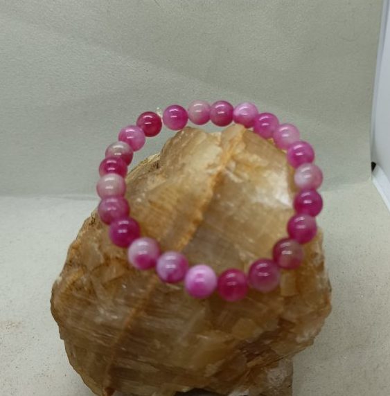 Pulsera turmalina rosa (amor)