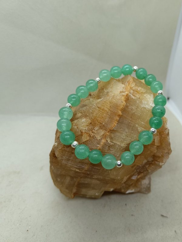 Pulsera Aventurina y plata de ley