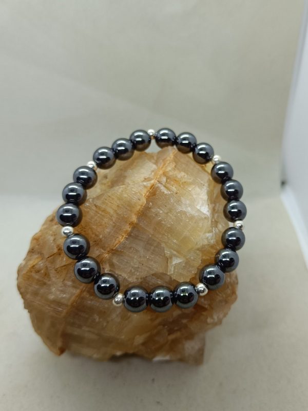 Pulsera Hematite y plata
