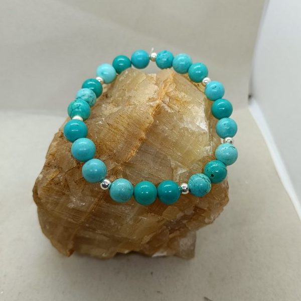 Pulsera Turquesa y plata de ley