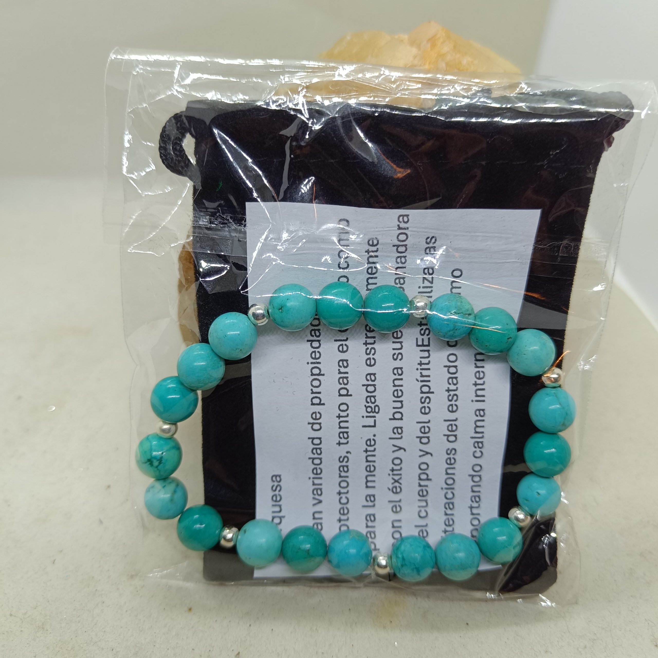 Pulsera Turquesa y plata de ley - Imagen 2