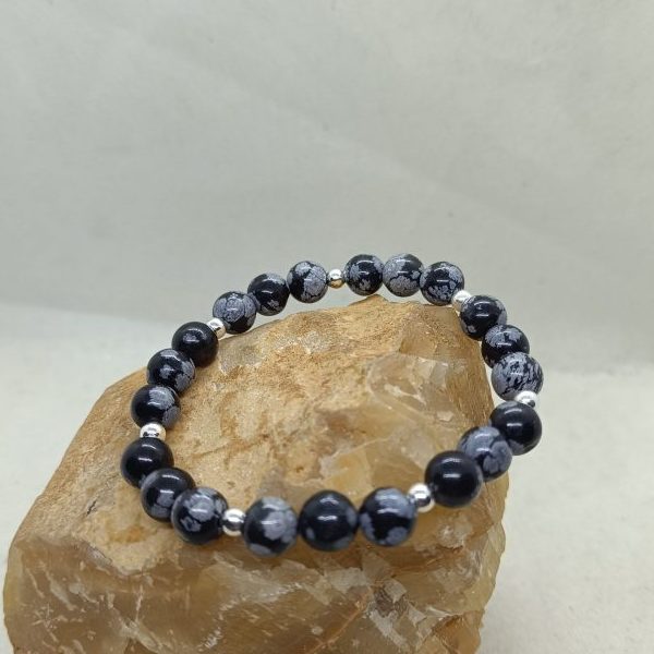 Obsidiana nevada y plata (equilibrio)