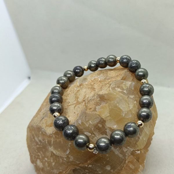 Pulsera Pirita y oro
