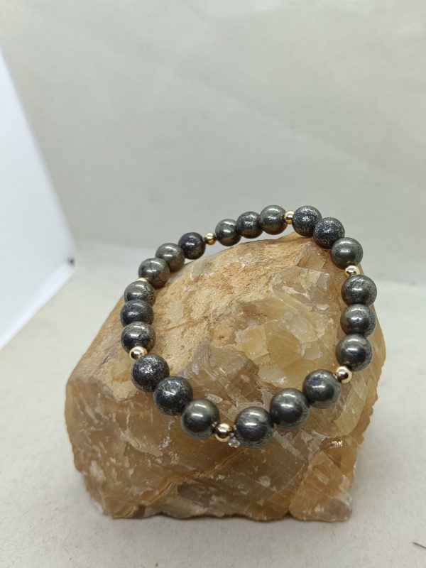 Pulsera Pirita y oro