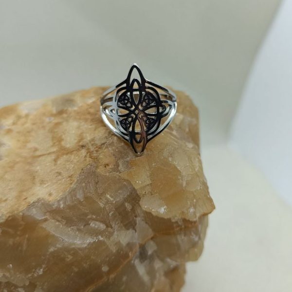 Anillo Nudo de la bruja (acero)