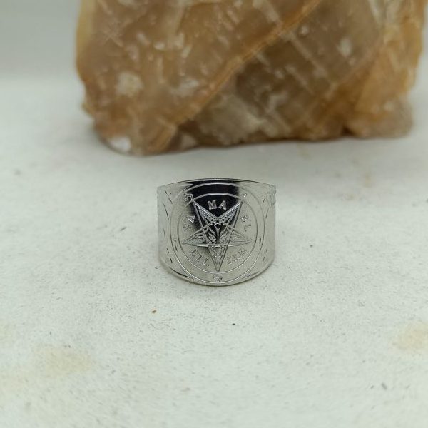 Anillo Sigilo Satanás (acero)