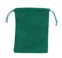 Bolsa guardar amuletos 5 x 7 cm verde
