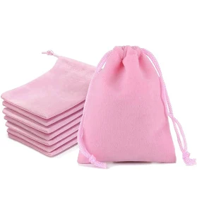 Bolsa para guardar amuletos 5 x 7 cm. rosa