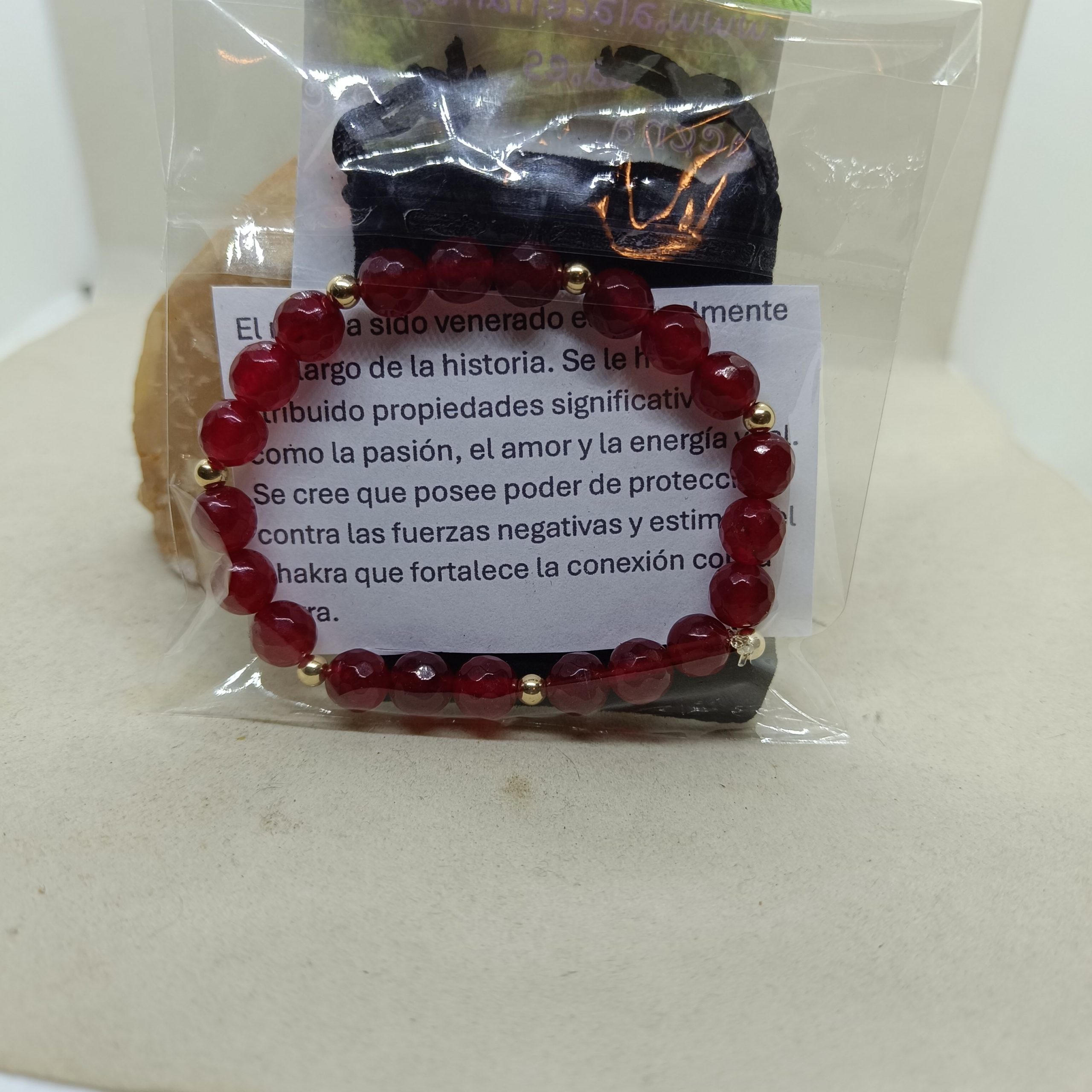 Pulsera Rubí y Oro - Imagen 2